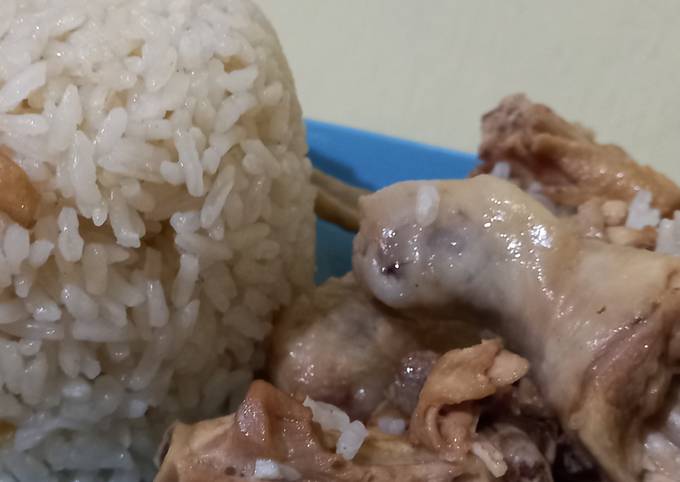 Bagaimana Menyiapkan Nasi tim ayam Anti Gagal
