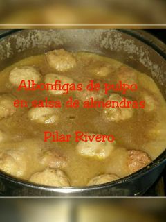 Una foto de Albóndigas de pulpo en salsa de Almendras