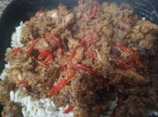 Una foto de sobras de asado