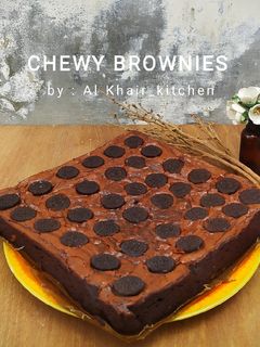 Foto resep Chewy Brownies (Tanpa Mikser)