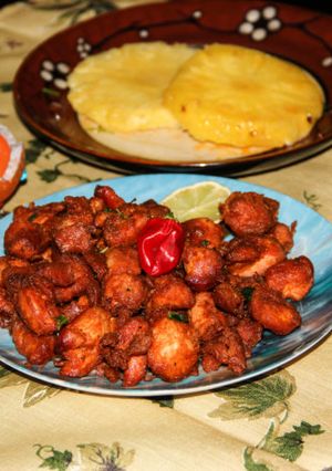 A picture of Restaurant Style Dry Chicken 65.