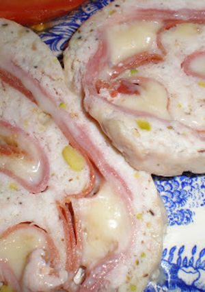 Foto principal de Enrollado de pollo en microondas