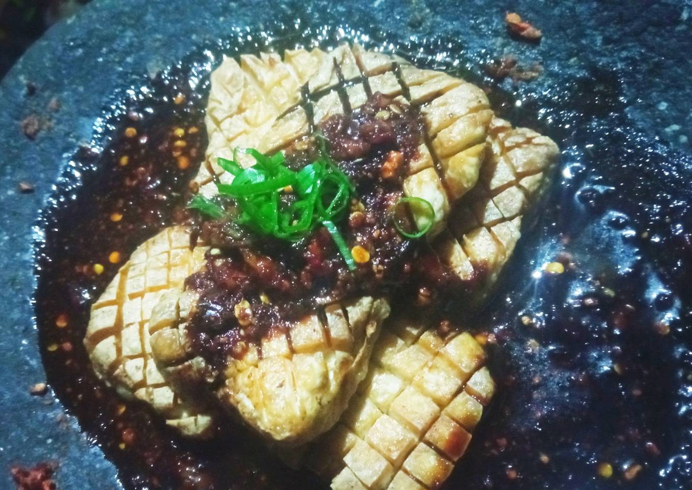 Tahu Sambal Kecap Kacang