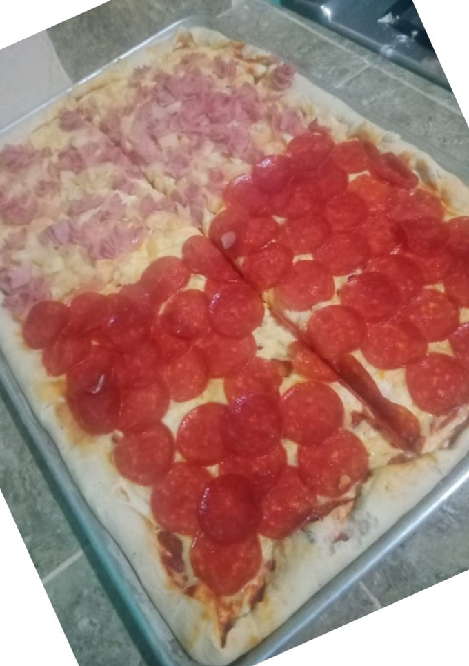 Una foto de Pizza