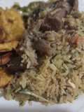 Arroz con carne de cerdo