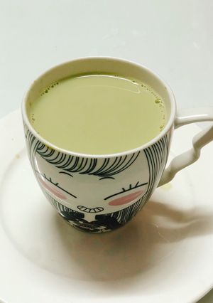 Hình của món Sữa đậu nành lá dứa.
