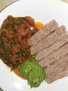 A picture of Leftover sukuma wiki.