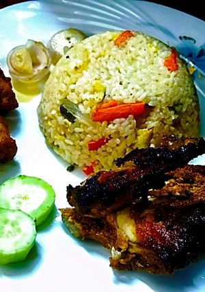 কোরিয়ান ভেজ ফ্রাইড রাইস রেসিপির প্রধান ছবি