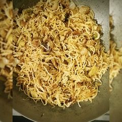 Soya chunks veg chowmein A picture of Soya chunks veg chowmein.