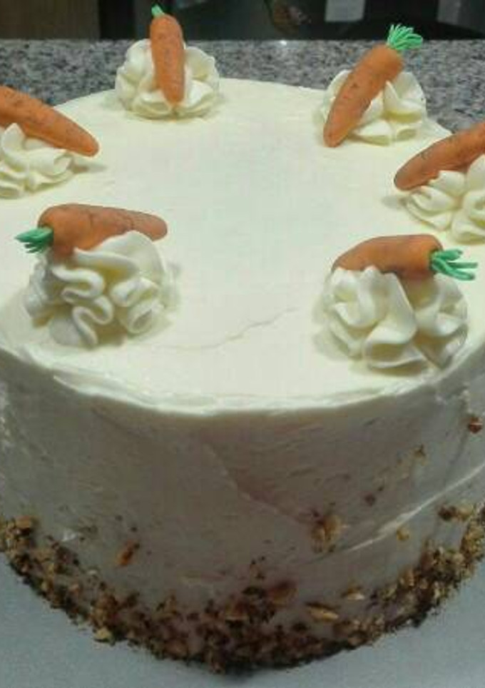 Una foto de Tarta de zanahoria con queso crema