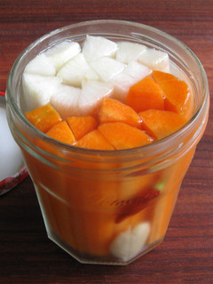 A picture of Overnight Pickled Vegetable Sticks.