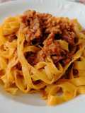 Tagliatelle with Cured Meat Ragù