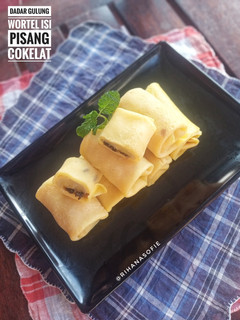 Foto resep Dadar Gulung Wortel Isi Pisang Cokelat