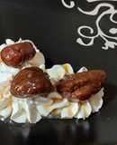 Castañas en Almíbar con Crema de Leche