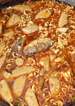 Foto resep Tumis pedas sarden pentol mie 😁