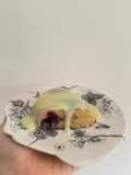 Bolo de limão com mirtilos