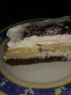 Gesztenyés, babapiskótás krémes recept fotója