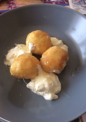 Túrógombóc rizsdarával recept fotója