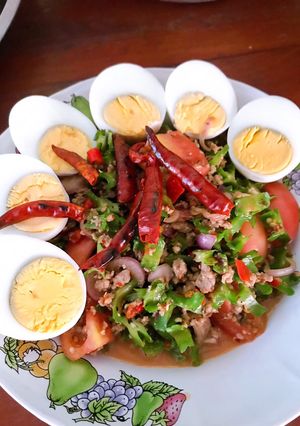 รูปของ ยำถั่วพลูหมูสับ