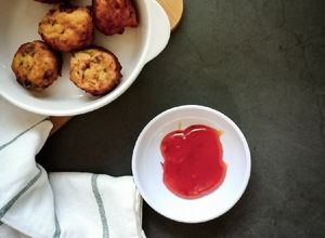 Gambar Cucur Nasi dan lebihan lauk (Leftover food fritters)
