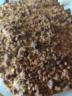 Una foto de Crumble de manzana sin gluten