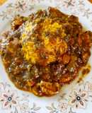 Solomillo de cerdo en salsa de apio y tomate