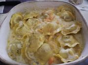Una foto de pasta de ravioli