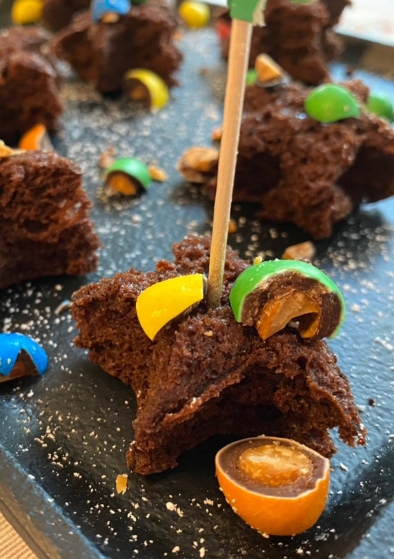 Una foto de 🍫Bizcochos navideños de chocolate con M&M’s🍫