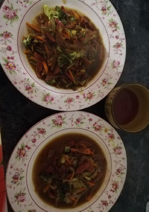 Una foto de Salteado de verduras