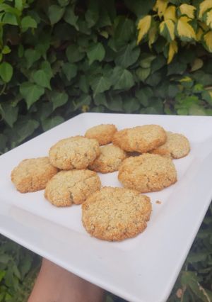 Una foto de Cookies de coco y limón