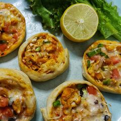 A picture of One bite pinwheels.