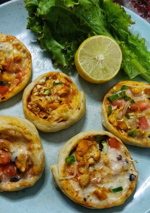 A picture of One bite pinwheels.