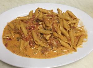 Una foto de Pasta a la Vodka