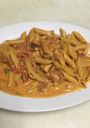 Una foto de Pasta a la Vodka