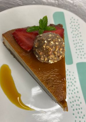 Una foto de Pastel imposible o chocoflan