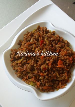 A picture of Spicy minced meat.