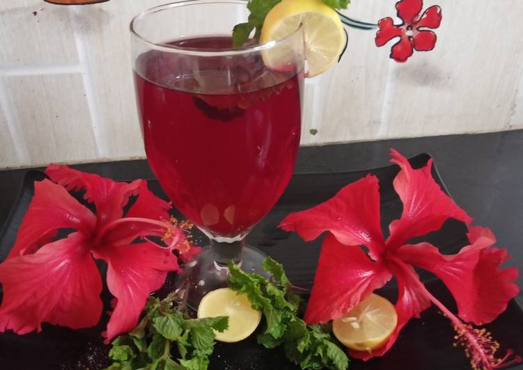 Recipe of Perfect Hibiscus juice healthy and refreshing