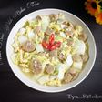 Tumis Sawi Putih Bakso Telur