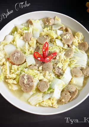 Foto resep Tumis Sawi Putih Bakso Telur