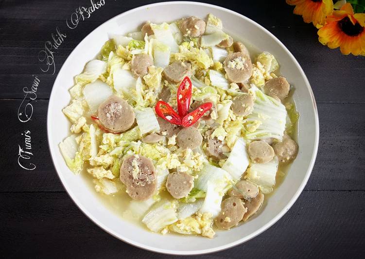 Anti Ribet, Membuat Tumis Sawi Putih Bakso Telur Ekonomis Untuk Jualan
