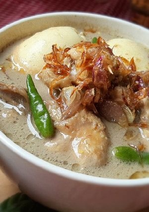 Foto resep Terik Ayam Telur | Ayam Santan