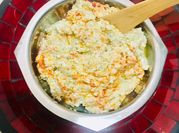 Una foto de dip de queso crema