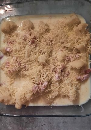 Une photo de Gratin de chou-fleur et lardons