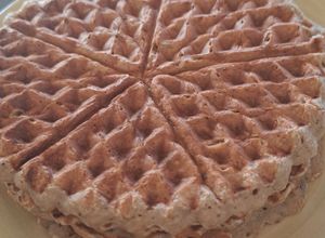 Una foto de Waffles saludables