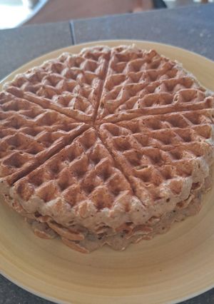 Una foto de Waffles saludables