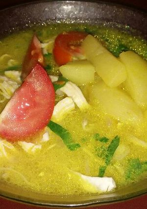 Foto resep Soto ayam kuah santan