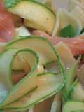 Pasta Salad with Smoked Salmon and Lemon-Marinated Zucchini