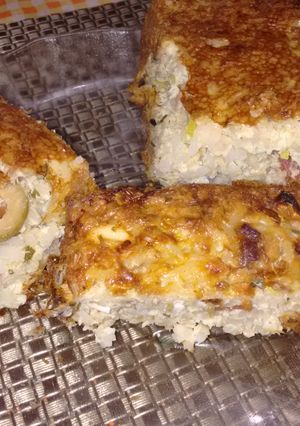 Una foto de Budín de arroz con atún