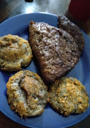 Una foto de Aloo tikki (vegano)