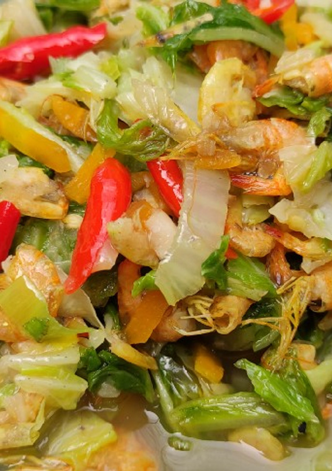 Foto resep Tumis Sawi + Udang